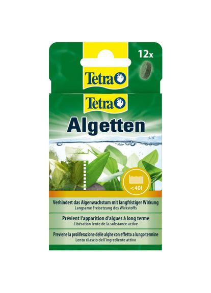 Засіб Algetten проти водоростей в акваріумі, 12 таблеток на 120 л (*) Tetra (323153344)