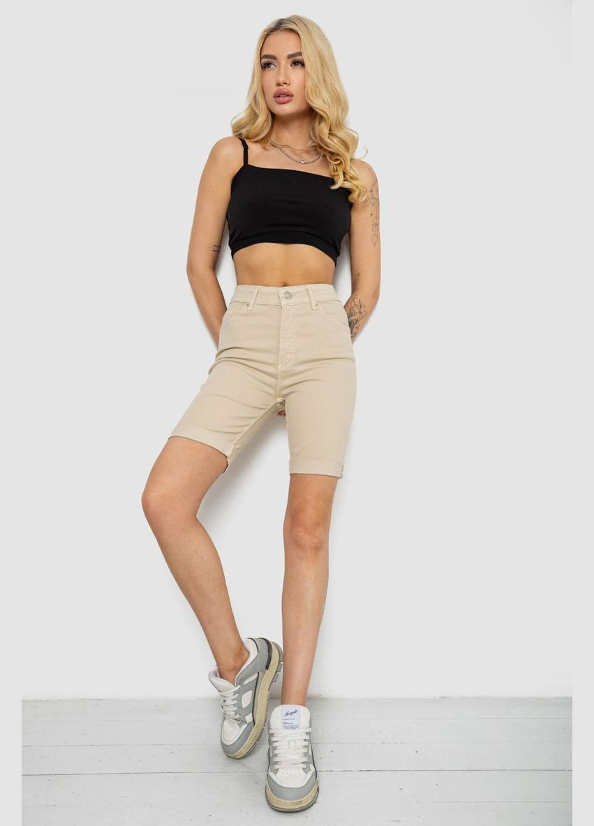 Шорти джинсові жіночі, колір пудровий, 182R1700 Ango (338434605)