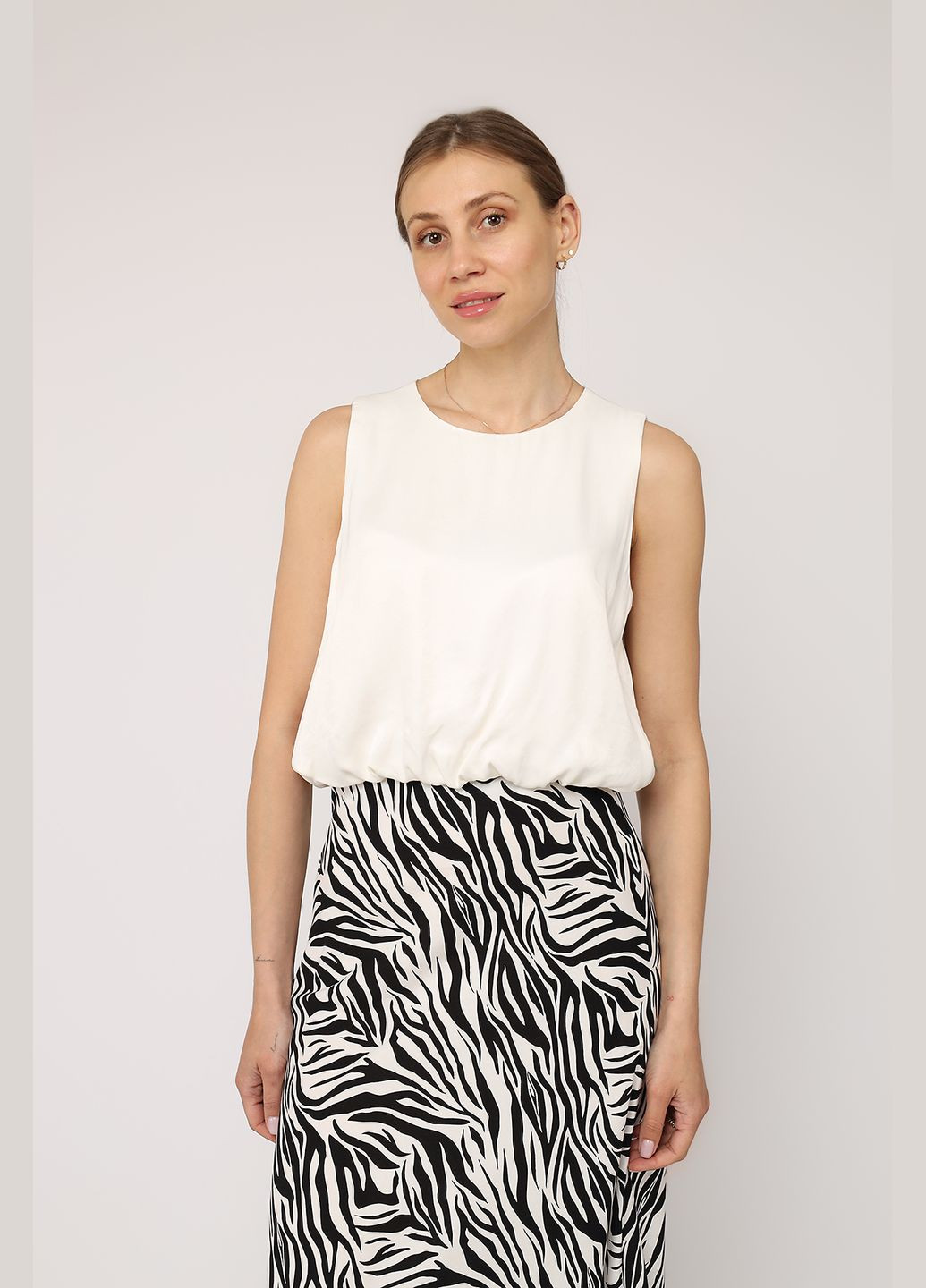 Молочная блуза женская цвет молочный cb-00274617 Reyon