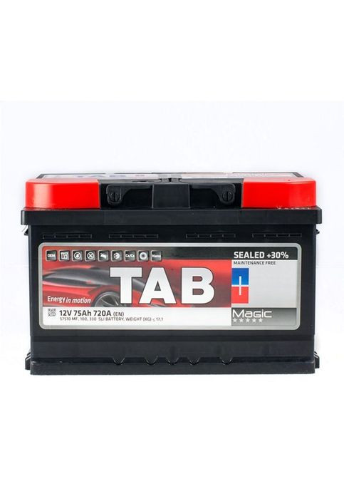 Акумулятор автомобільний 75 Ah/12V Magic Euro (Низький) (189 072) TAB 75 Ah/12V Magic Euro (Низький) (361111178)