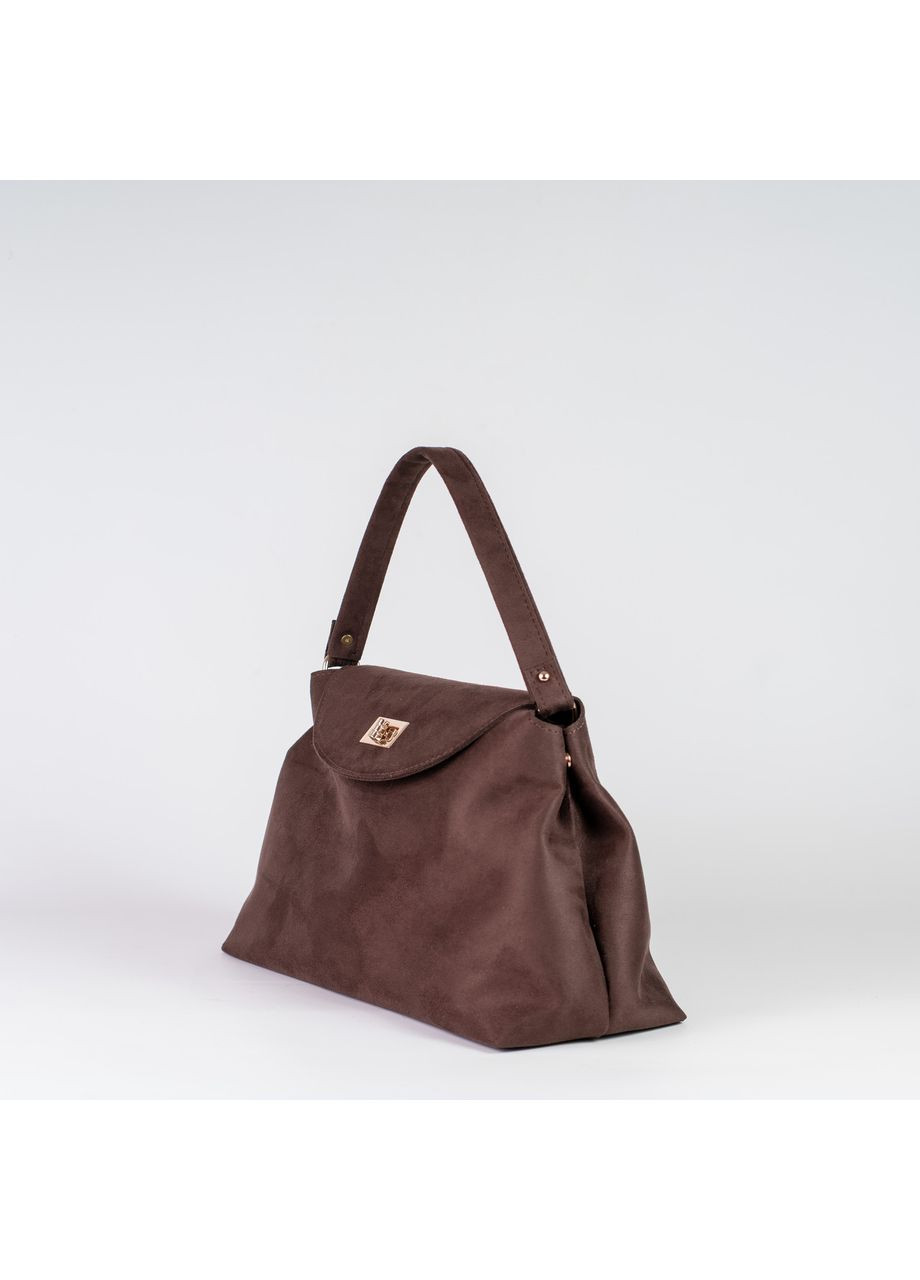 Жіноча сумка топ-хендл з великим клапаном, золотистим замком і короткими ручками. JUGO 46-25 (373069945)