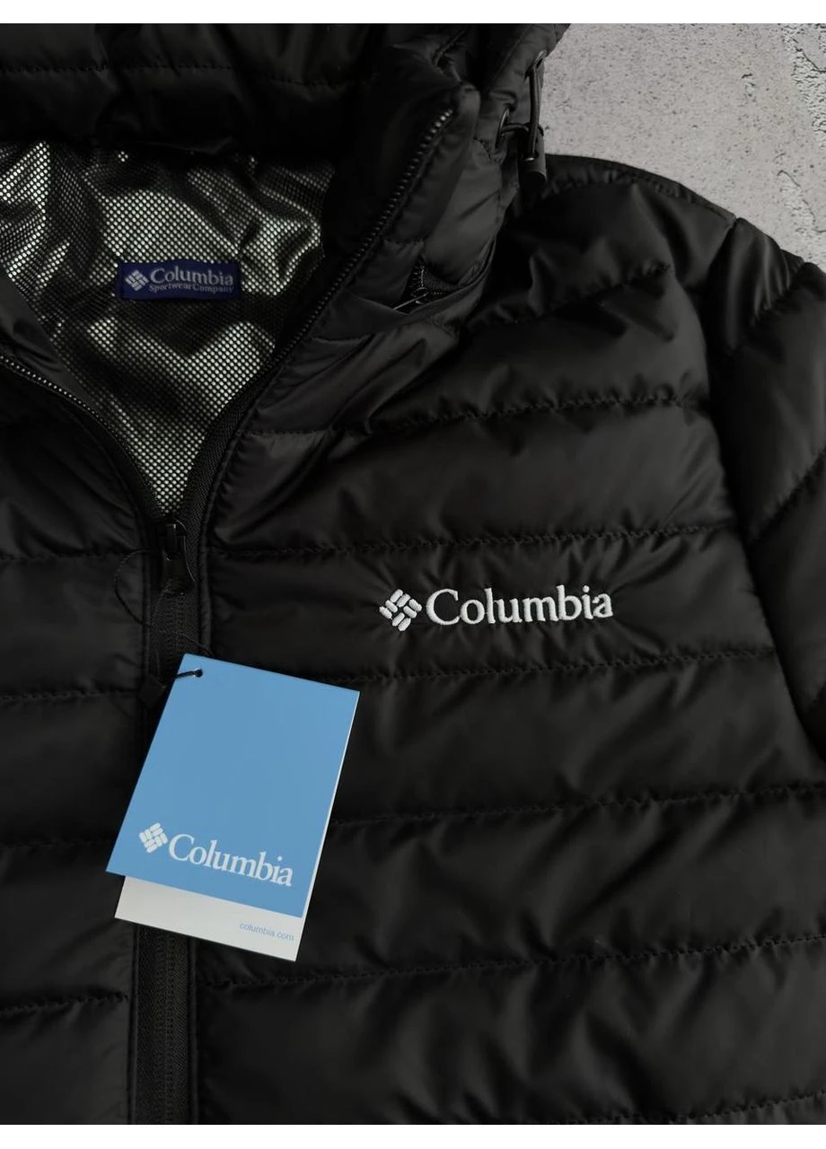 Чорна демісезонна куртка columb н No Brand