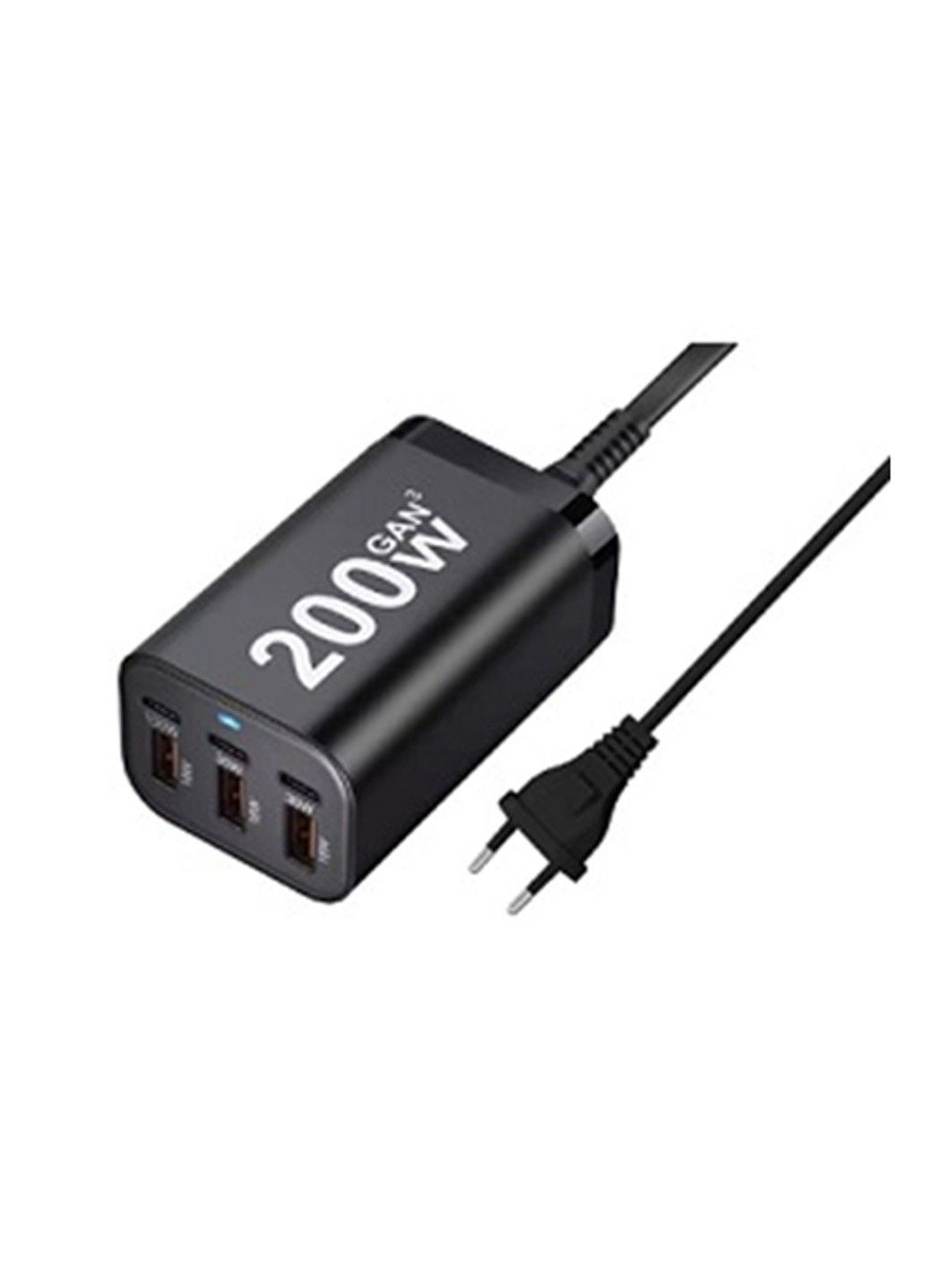 Зарядний пристрій 200W-EU 200W (1xQC3.0 100W/1xQC3.0 30W/3xUSB 18W) No Brand (332636936)