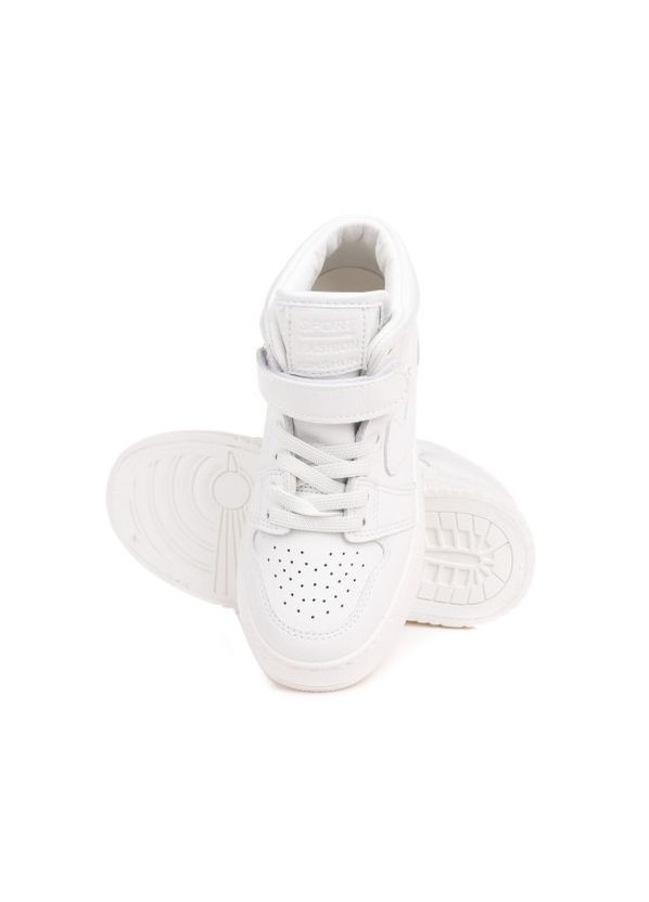 Белые всесезонные кроссовки Fashion высокие XT2199 білі (24-30)