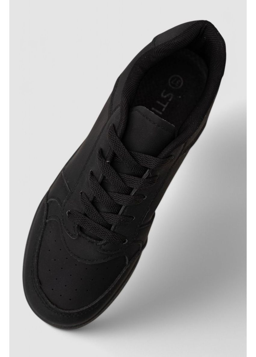 Черные кеды женские однотонные,, 248rad40 Ager