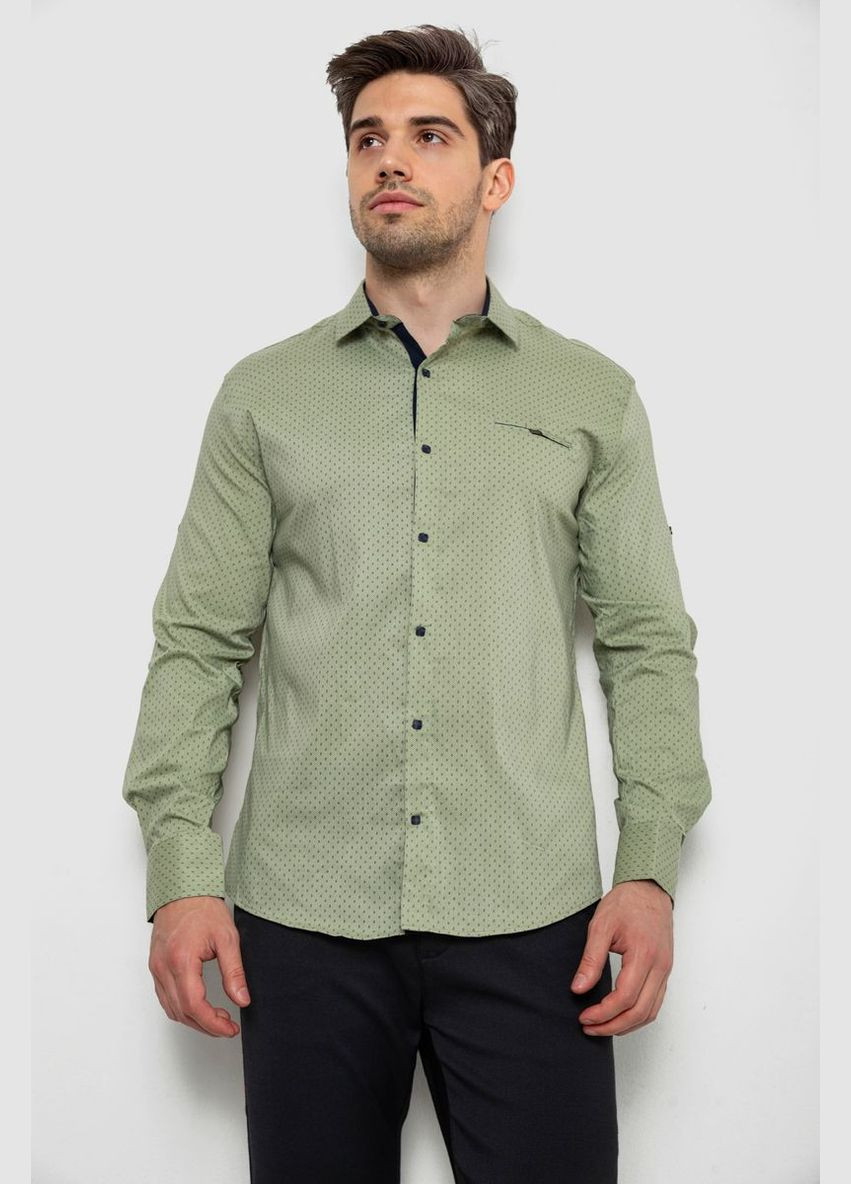 Оливковая рубашка Ager