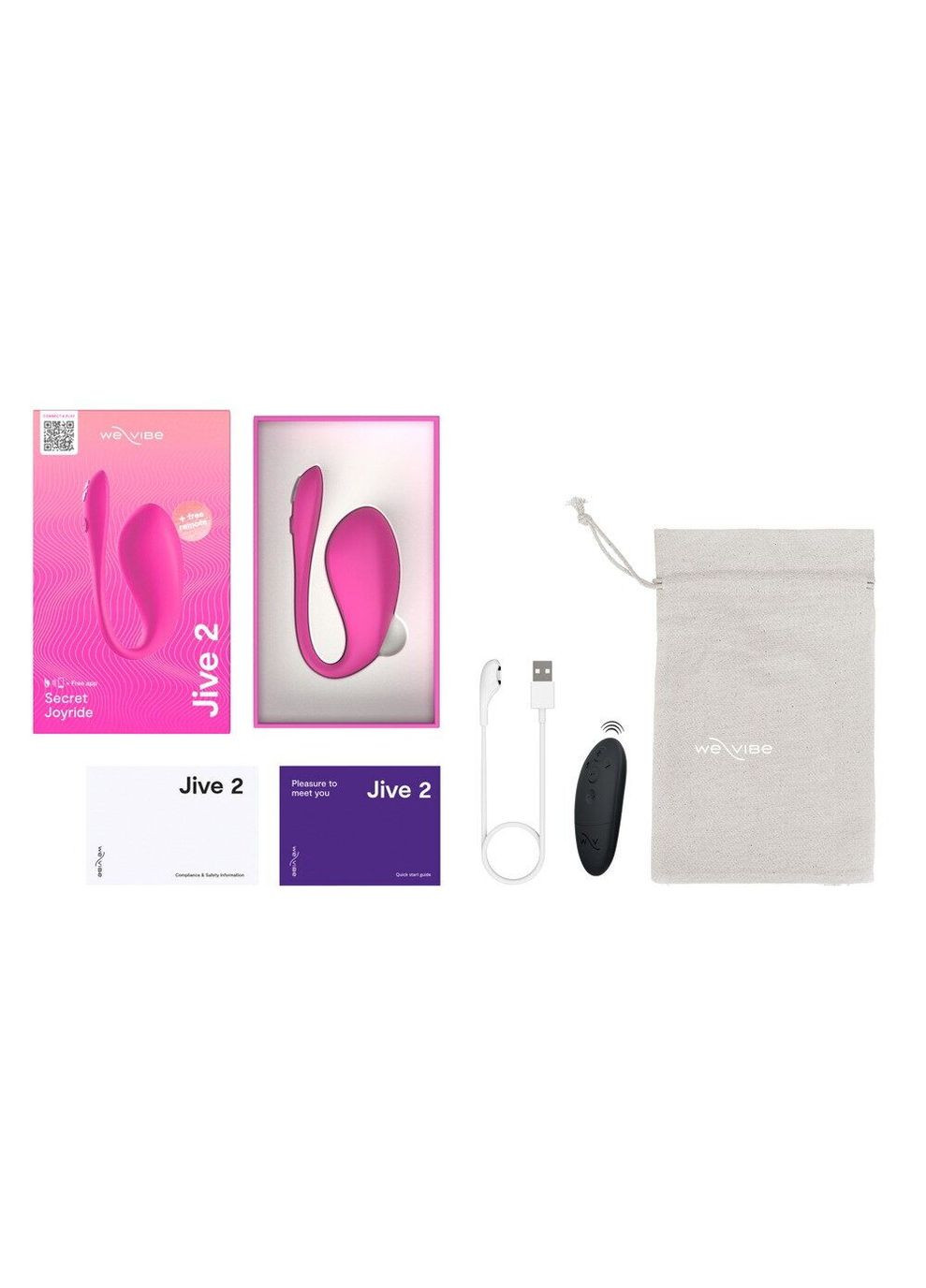 Смарт-віброяйце Jive 2 Electric Pink - CherryLove We-Vibe (332209822)