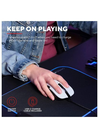 Мишка (24889) Trust GXT923 YBAR Wireless White (366649823)