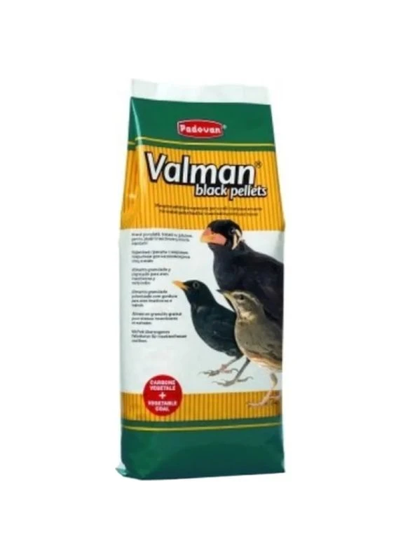 Корм для птахів Valman Black Pellets для комахоїдних, майнів та інших птахів 1 кг (8001254000398) Padovan (398666067)