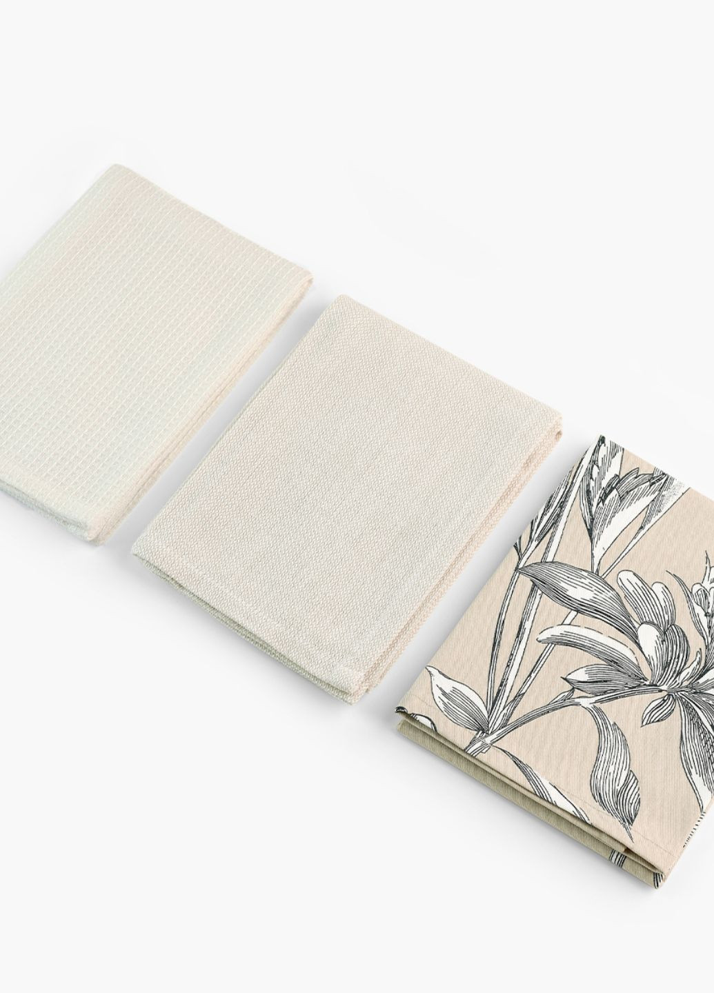 Рушник кухонний "Тоскана" 40х60 см MVM квітковий бежевий