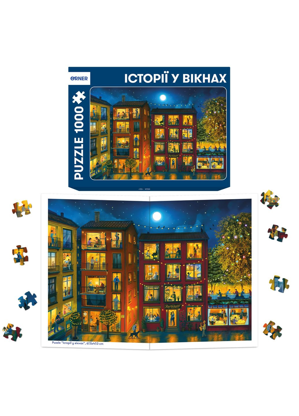Пазл «Истории в окнах» 1000 элементов Orner (370967449)
