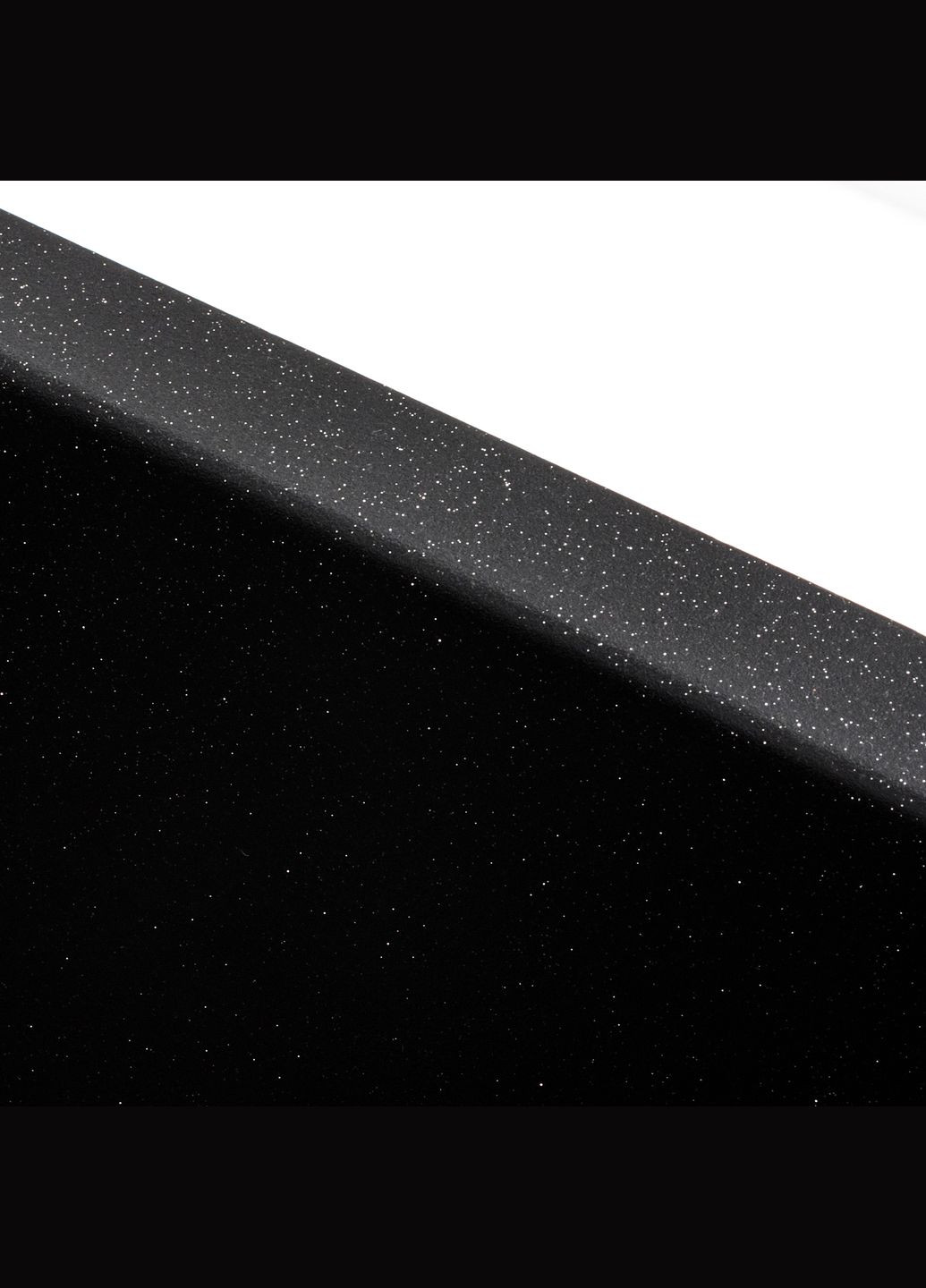 Гранітна мийка для кухні 4040 RUBA матовий чорний металік Platinum (269793776)