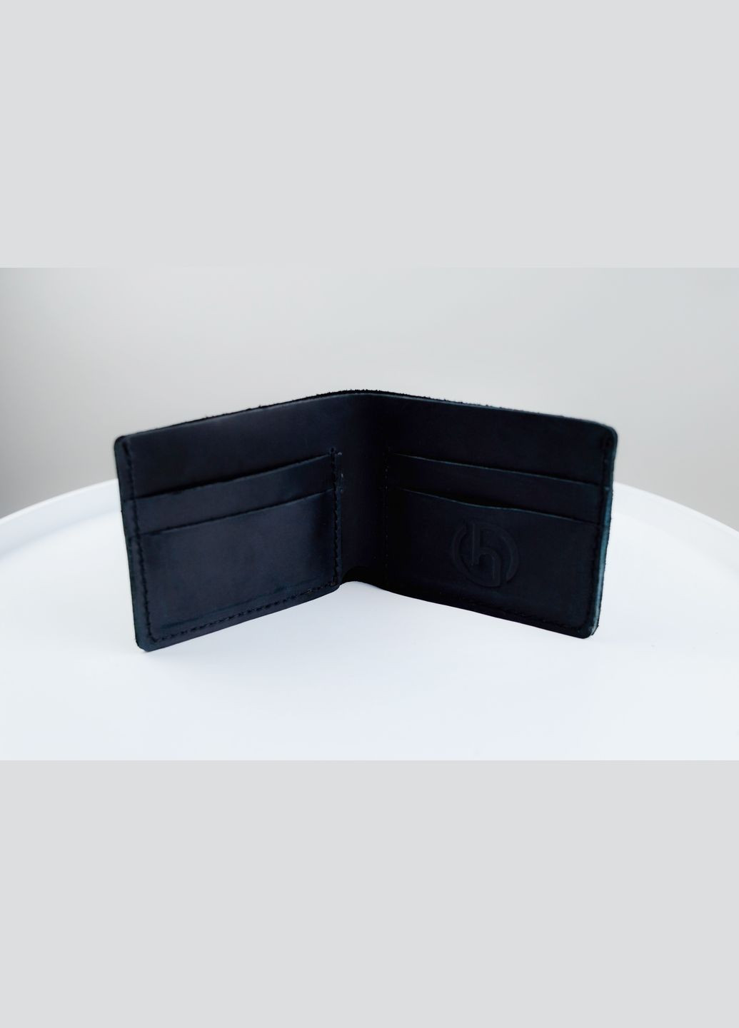 Гаманець чоловічий біфолд з натуральної шкіри чорний SKILL (296487237)