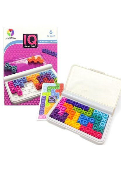 Логічна гра IQ Puzzle від MIC для дітей з 12 деталями та 120 завданнями для розвитку мислення. ProDobro (367090184)