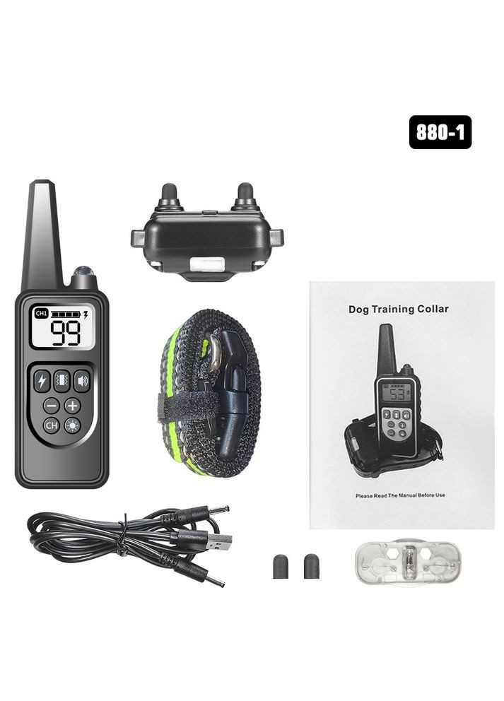 Нашийник для дресирування собак Dog Training Collar 880-1 (Black) нашийник для тренування з пультом Bark (300368662)