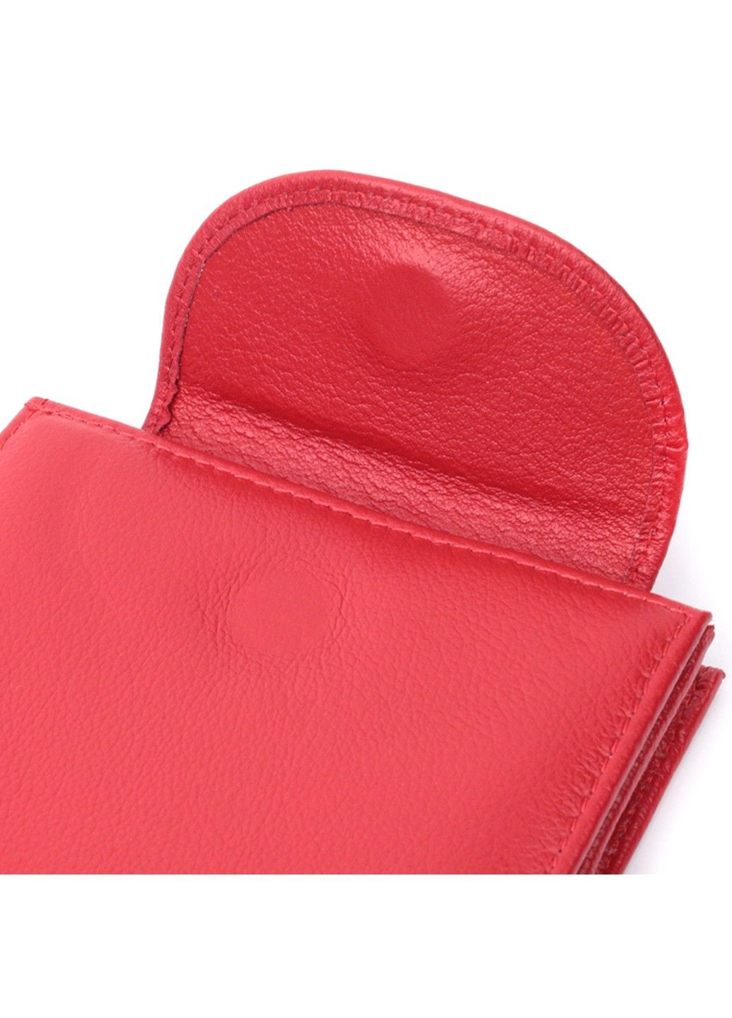 Яркий женский кошелек с монетницей из натуральной кожи 22712 Красный st leather (298111861)