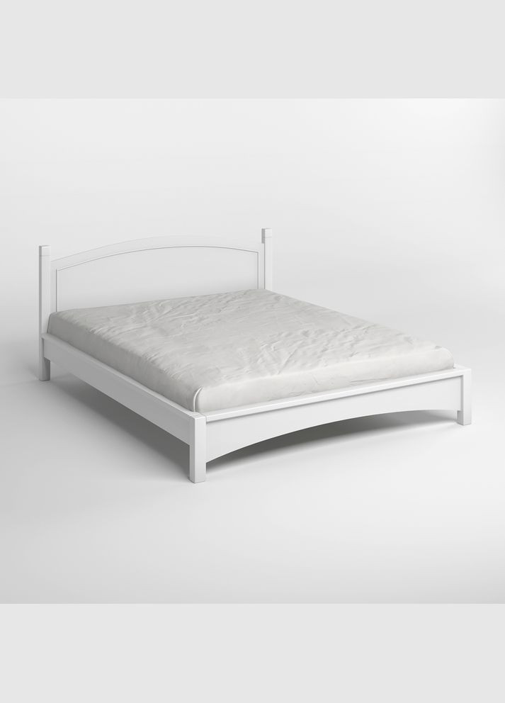 Двуспальная деревянная кровать Мангеттен Н (RAL9003) (MBG-3468) 180х200 см Mebigrand (368282838)