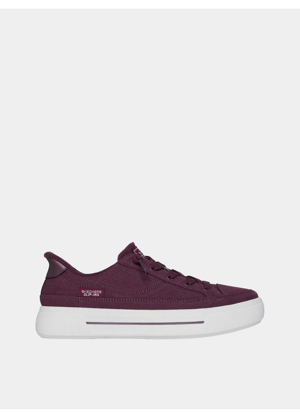 Бордовые кроссовки bobs social bordo 114853-burg Skechers