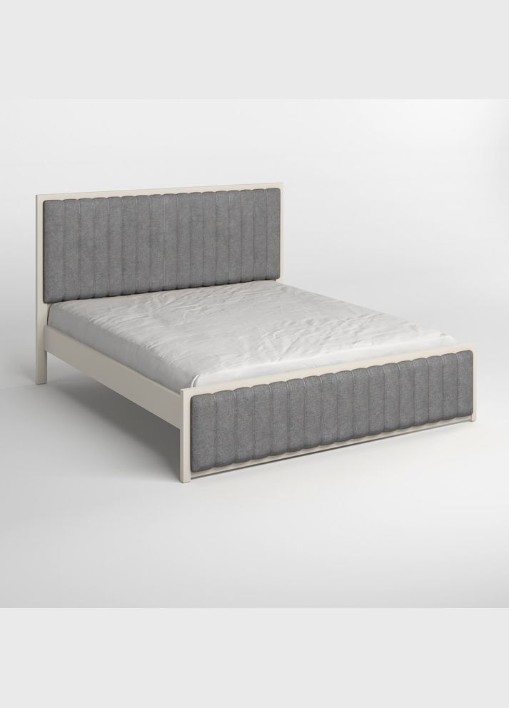 Односпальная деревянная кровать Вена (S2005Y50R)/Аляска 93 (Серый) 80х190 см (MBG-10477) Mebigrand (366084072)