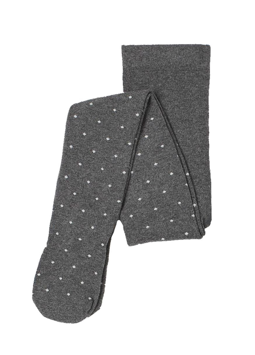 Колготки бавовняні з принтом для дівчинки 1001437-001 сірий H&M (366973485)