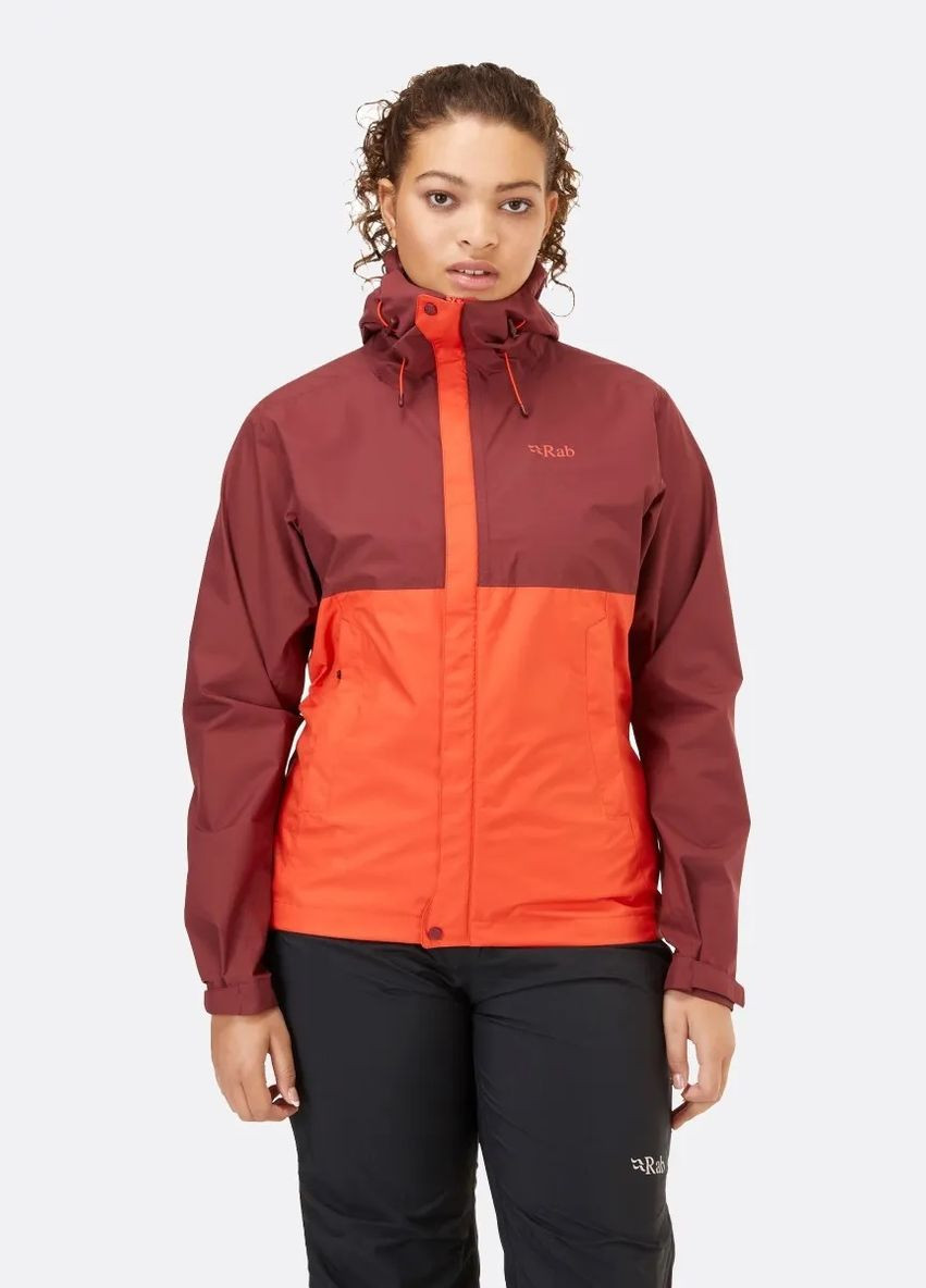 Оранжевая демисезонная куртка downpour eco jacket women's Rab