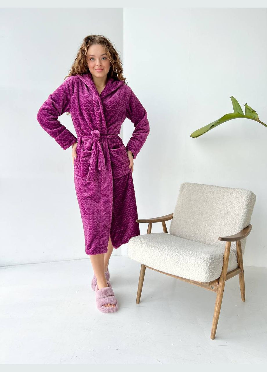 Длинный махровый халат с капюшоном. Vakko (303497714)