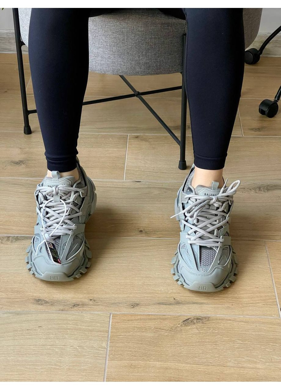 Кросівки жіночі Balenciaga Track 3.0 Gray Premium | Баленсіага Трек 3.0 сірі No Brand сірі демісезони (361308062)