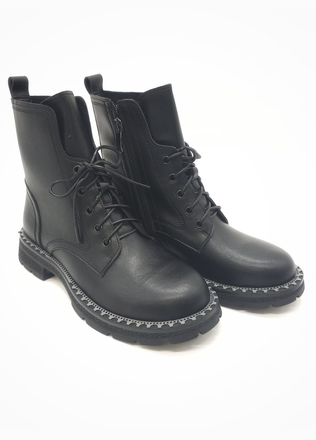 Жіночі черевики чорні шкіряні EG-10-4 23,5 см (р) Egga (260676478)