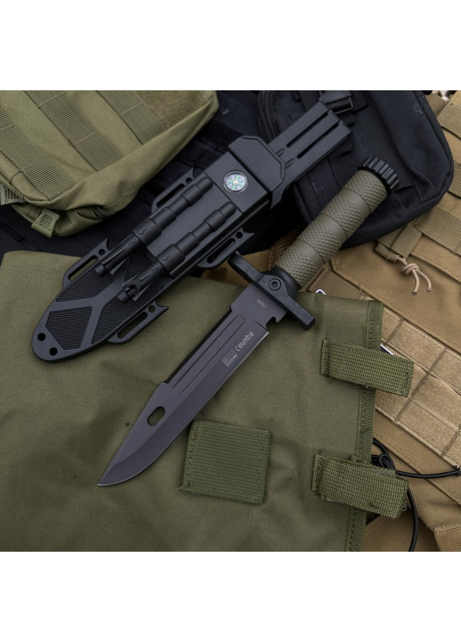 Нож 2528B Olive (Кресало и точилка в комплекте) Columbia (363030219)