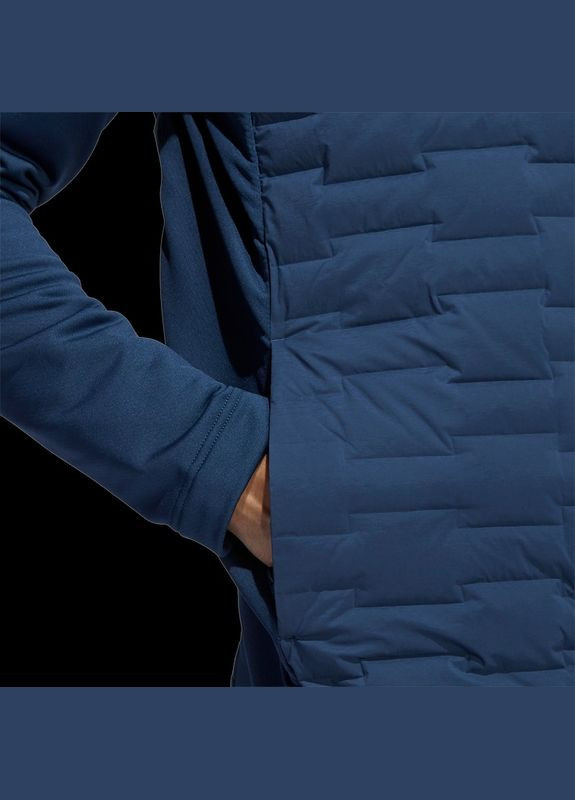 Синяя чиоловичская куртка adidas mens frostguard padded jacket