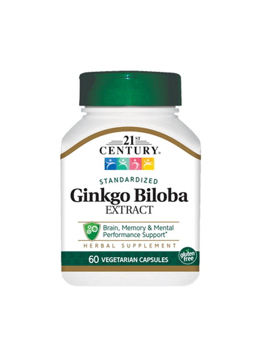 Натуральна добавка Ginkgo Biloba Extract, 60 вегакапсул 21st Century (293421012)