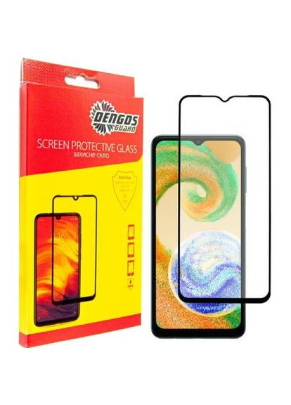 Защитное стекло Glass Full Glue Samsung Galaxy A04s Black (TGFG237) DENGOS (316696027)