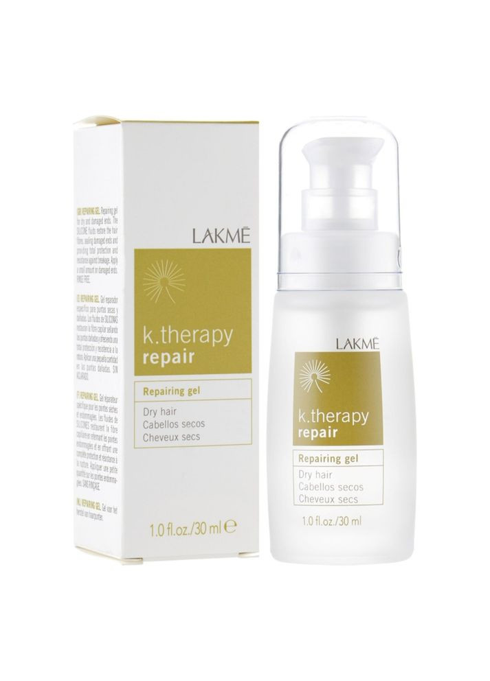 Гель для волосся відновлюючий K.therapy Repair Dry Hair Gel 30 мл 43432 Lakme (317304034)
