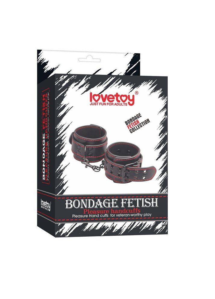 Наручники штучна шкіра аксесуари для БДСМ BDSM садомазо Lovetoy (317747399)