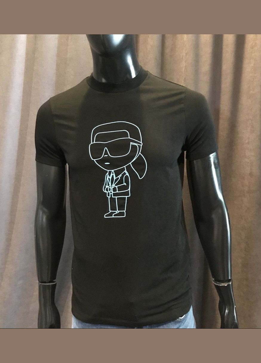 Черная футболка с коротким рукавом Karl Lagerfeld