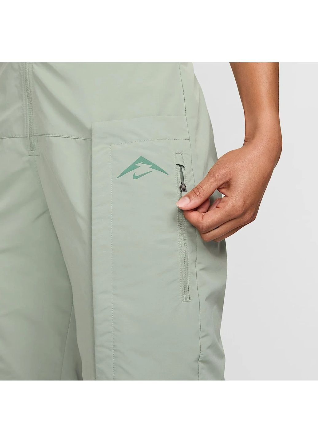 Штани жіночі Trail Repel Mid-Rise Running Trousers Green Nike (364836404)