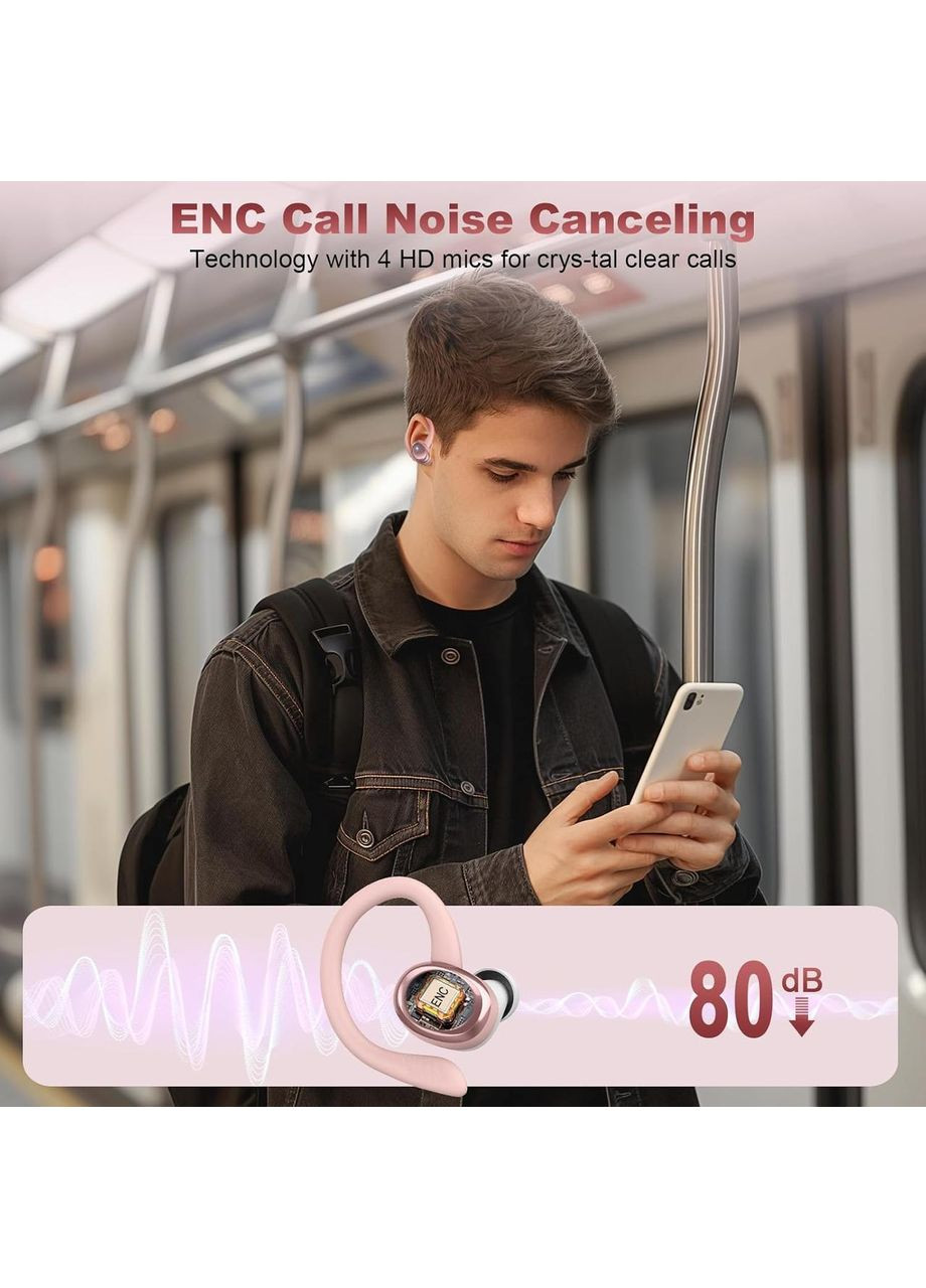 Беспроводные спортивные наушники S75 Bluetooth 5.4 50 часов IP7 водонепроницаемые No Brand (362706331)