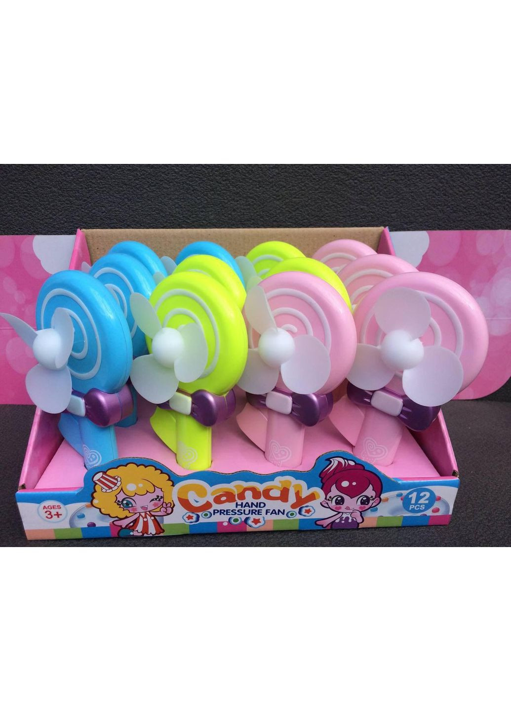 Комбинированный вентилятор ручной механ. конфета сandy (301648696)