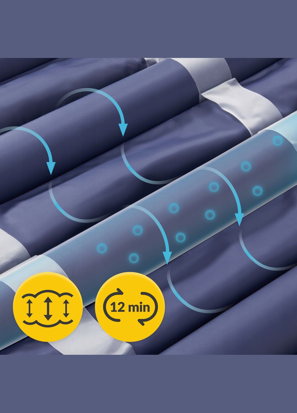 Матрас противопролежневый PRO 186 x 80 см с компрессором Blue () 4FIZJO P-5905973402507 (345710426)