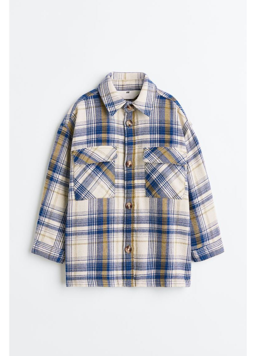 Синяя рубашка H&M