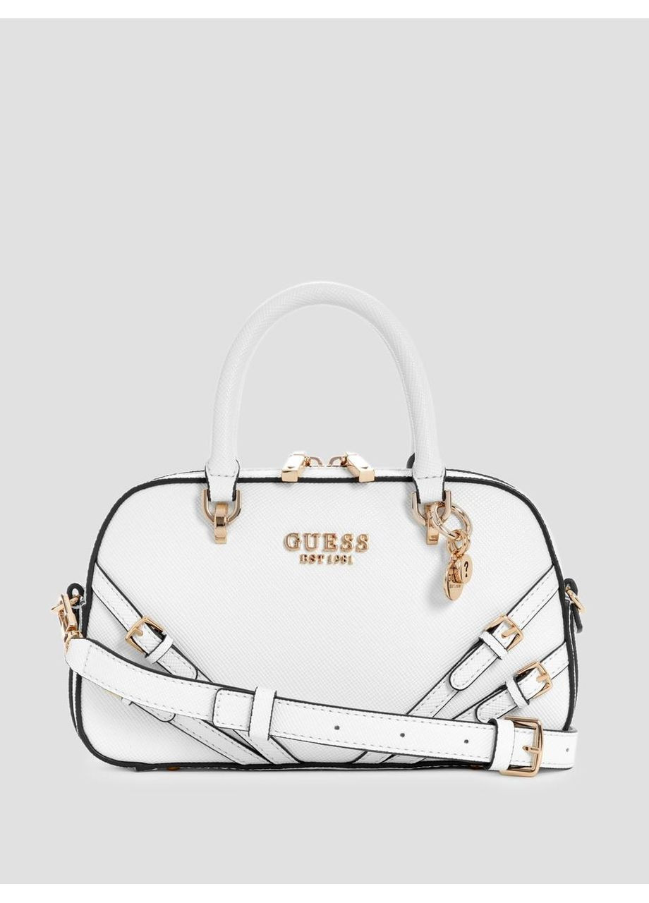 Сумка крос-боді жіноча Bramina Small Satchel біла Guess (364100409)