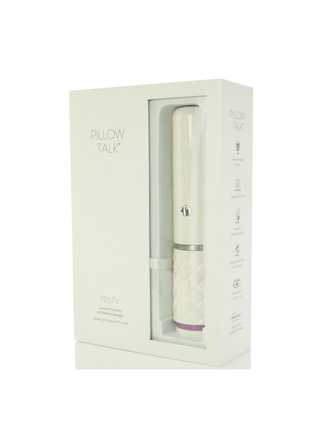 Роскошный вибратор-пульсатор с присоской - Feisty Thrusting Vibrator Pink Pillow Talk (316226158)