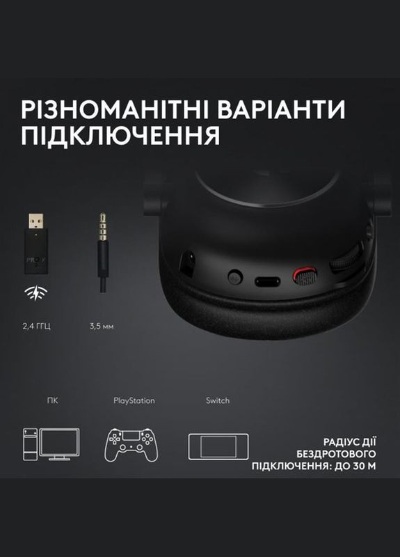 Гарнітура G Pro X2 Wireless LightSpeed Magenta (981-001275) Logitech (322245272)