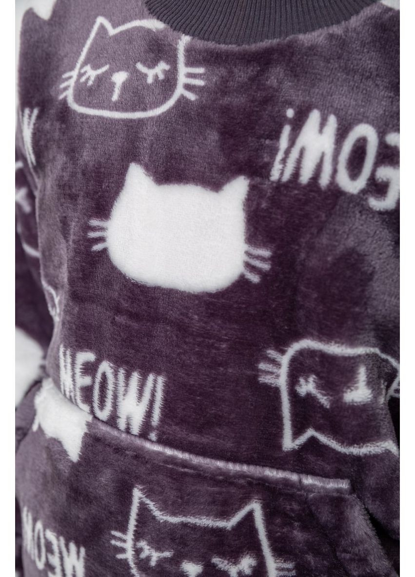 Сіра зимня піжама дитяча плюшева унісекс Sport Line