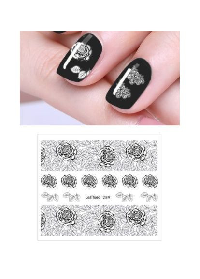 Слайдер-дизайн водные наклейки для ногтей, LeMooc 289 No Brand (296665711)