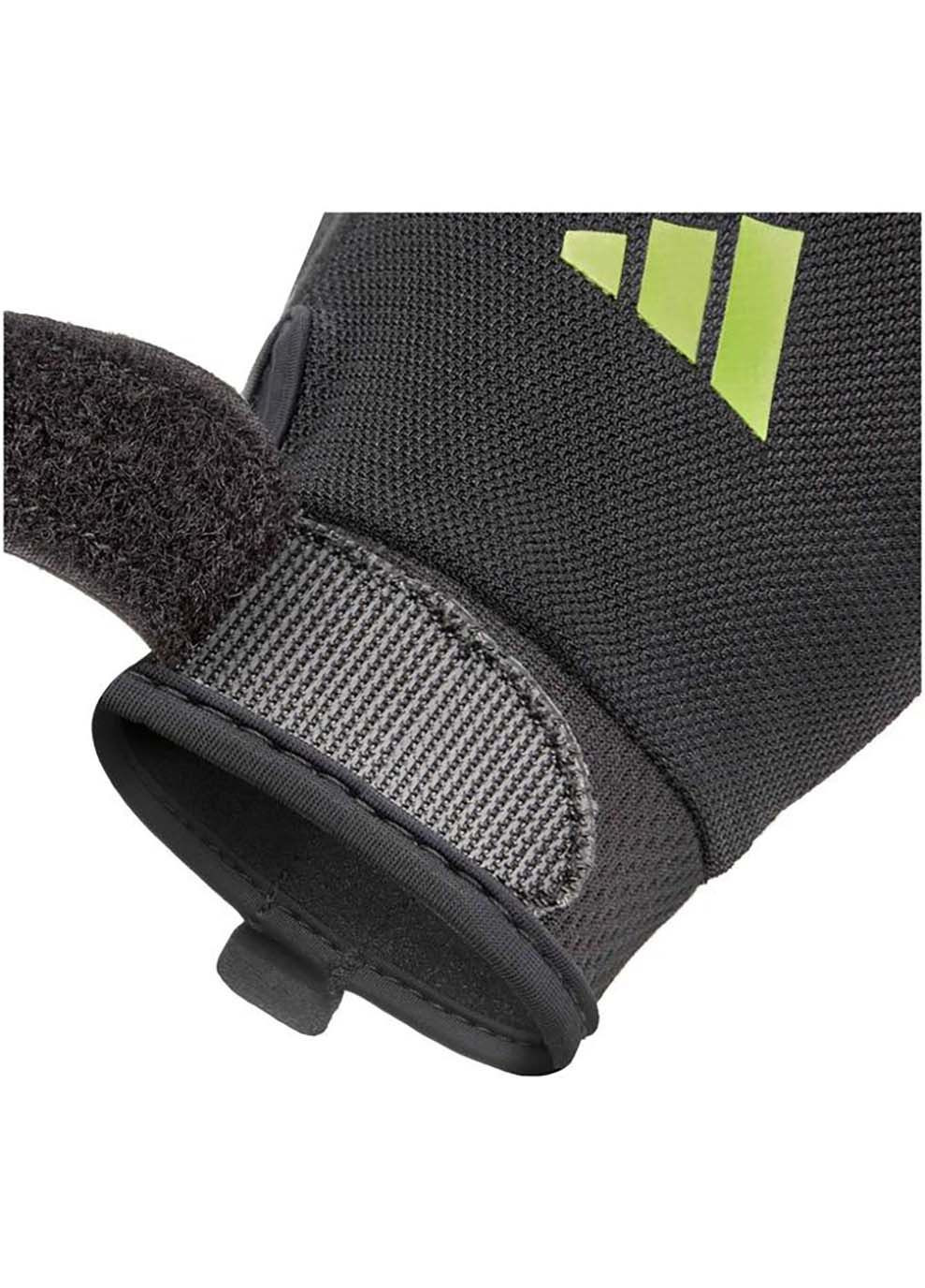 Рукавички для тренінгу Essential Training Gloves чорний, зелений adidas (367594264)