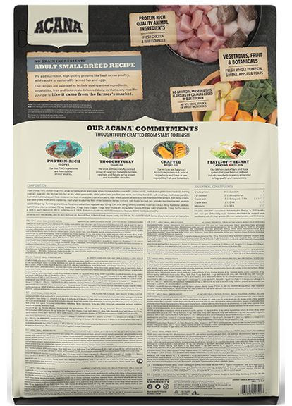 Сухий корм для собак Adult Small Breed Recipe для дорослих собак дрібних порід 2 кг (a52320) Acana (315424805)