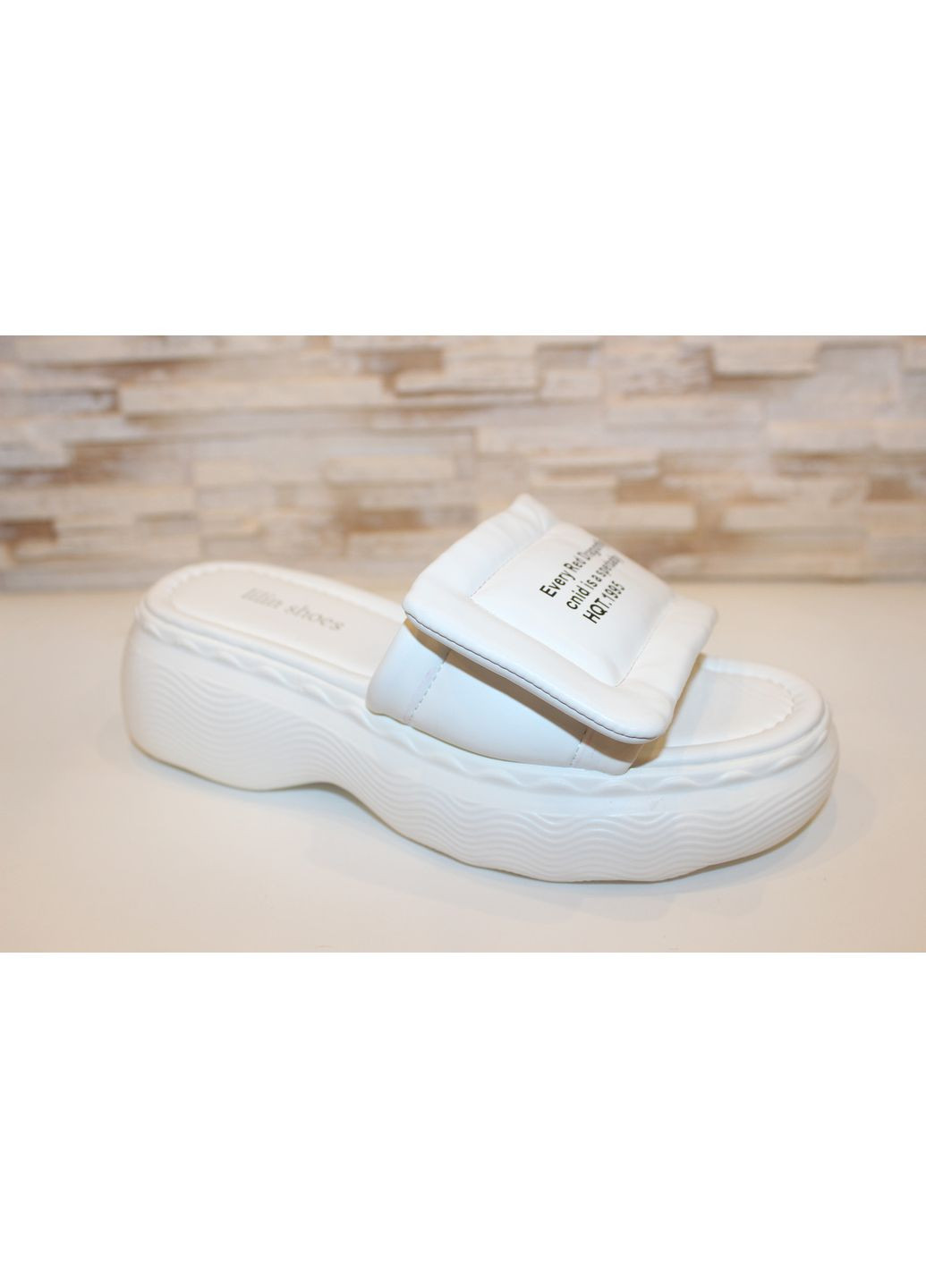 Белые шлепанцы женские летние белые на липучках уценка No Brand