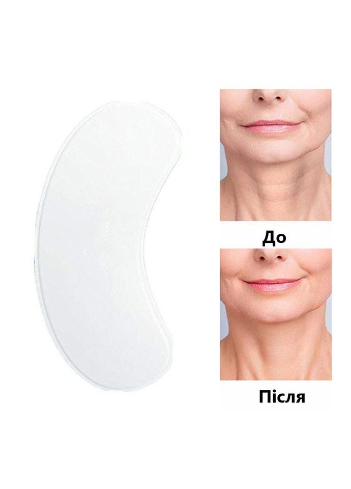 Силіконовий патч для догляду за шкірою шиї від зморшок та складок з ліфтинг-ефектом прозорий No Brand (322594627)