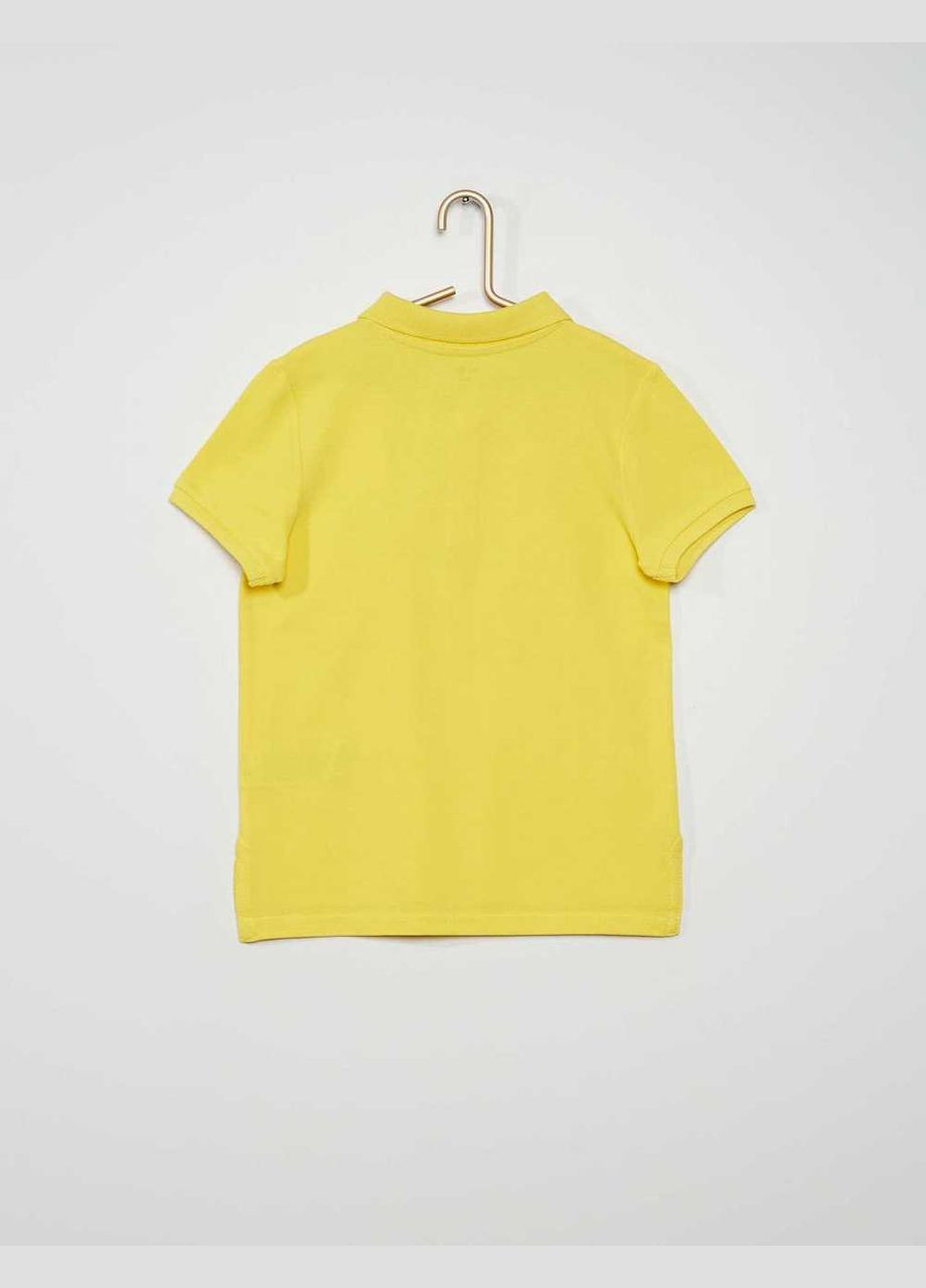 Желтая детская футболка-поло лето,желтый, для мальчика Kiabi
